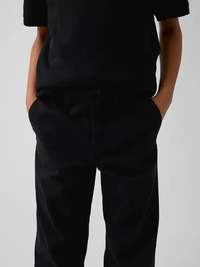 Kids Modern Uniform Relaxed Straight Khakis
