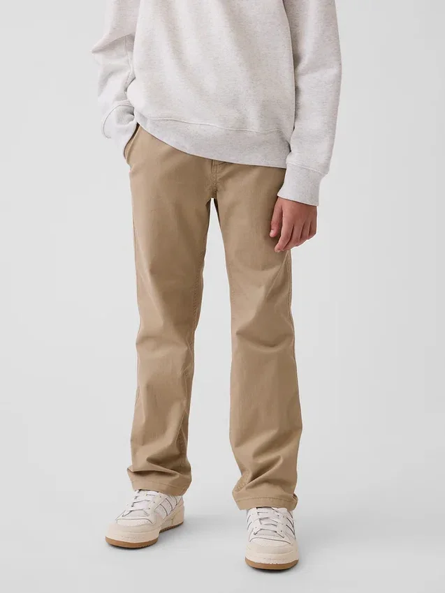 Kids Modern Uniform Slim Khakis