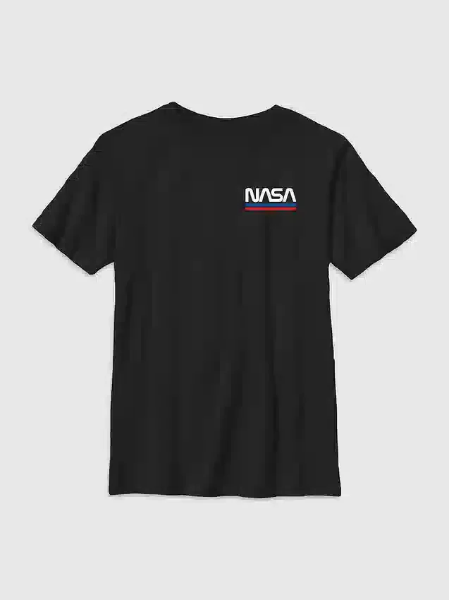 Kids Nasa Embroidered Logo Graphic Tee