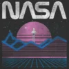 Kids Nasa Pastel Space Graphic T-Shirt