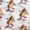 Kids Organic Brushed Cotton Hot Dog Pj Short Set
