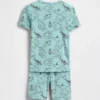 Kids Organic Brushed Cotton Pirate Map Pj Short Set
