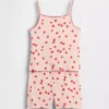 Kids Organic Brushed Cotton Pj Cami Short Set