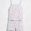 Kids Organic Brushed Cotton Pj Cami Short Set