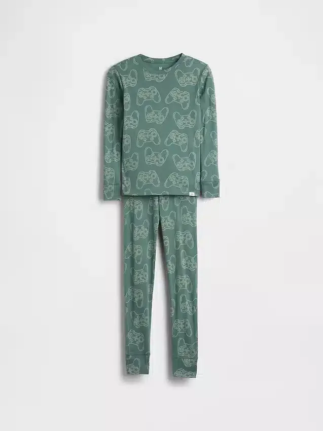 Kids Organic Brushed Cotton Pj Set
