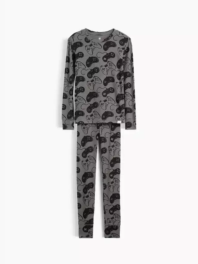 Kids Organic Brushed Cotton Pj Set