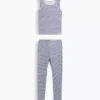 Kids Organic Brushed Cotton Tank & Leggings Pj Set