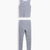 Kids Organic Brushed Cotton Tank & Leggings Pj Set