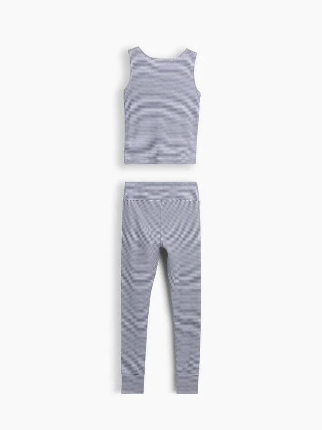 Kids Organic Brushed Cotton Tank & Leggings Pj Set