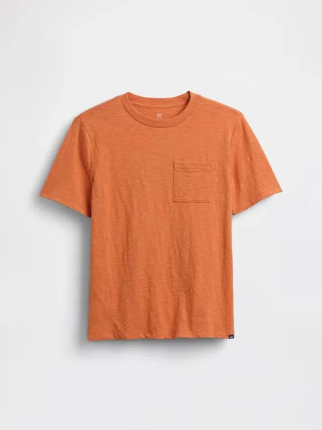 Kids Organic Cotton Pocket T-Shirt