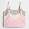 Kids Organic Cotton Pointelle Bra (3-Pack)