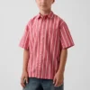 Kids Organic Cotton Poplin Relaxed Stripe Shirt