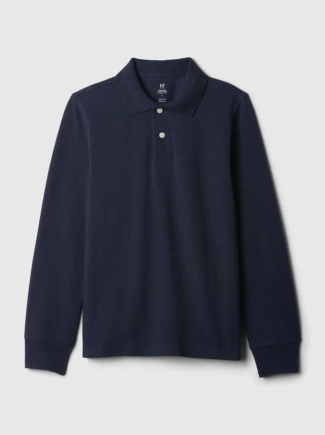 Kids Organic Cotton Uniform Polo Shirt