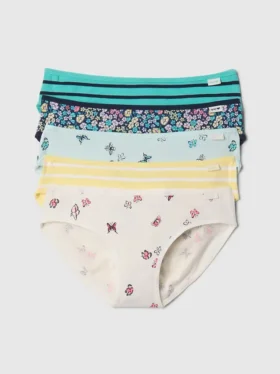 Kids Organic Stretch Cotton Bikini Briefs (5-Pack)