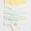 Kids Organic Stretch Cotton Bikini Briefs (5-Pack)