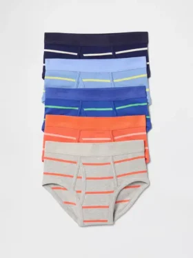 Kids Organic Stretch Cotton Briefs (5-Pack)