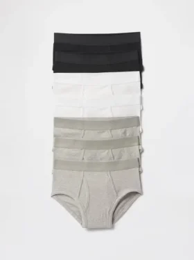 Kids Organic Stretch Cotton Briefs (7-Pack)
