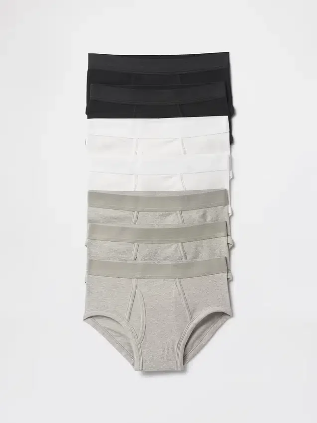 Kids Organic Stretch Cotton Briefs (7-Pack)