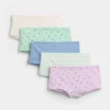 Kids Organic Stretch Cotton Hipster Briefs (5-Pack)