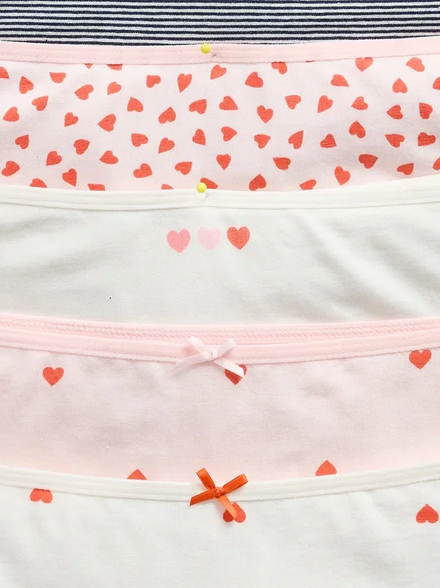 Kids Organic Stretch Cotton Hipster Briefs (5-Pack)