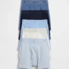 Kids Organic Stretch Cotton Logo Boxer Briefs (5-Pack)