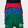 Kids Organic Stretch Cotton Marvel Boxer Briefs (5-Pack)