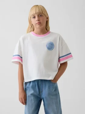 Kids Oversized Boxy Graphic T-Shirt