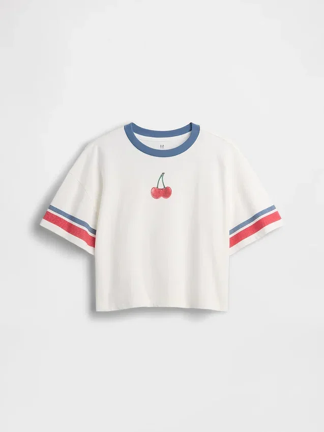 Kids Oversized Boxy Graphic T-Shirt