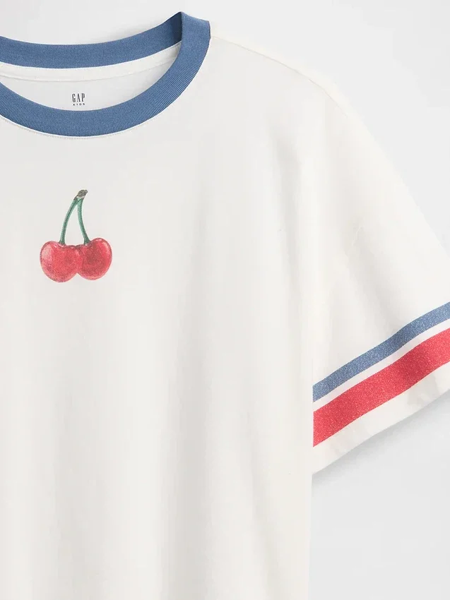 Kids Oversized Boxy Graphic T-Shirt