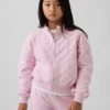 Kids Oversized Quilted Zip Jacket