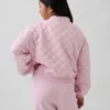Kids Oversized Quilted Zip Jacket