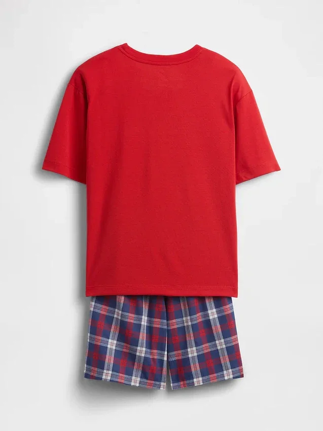 Kids Oversized Recycled Pj Short Set