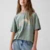 Kids Oversized Tunic Graphic T-Shirt