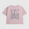 Kids Paris Line Art Graphic T-Shirt