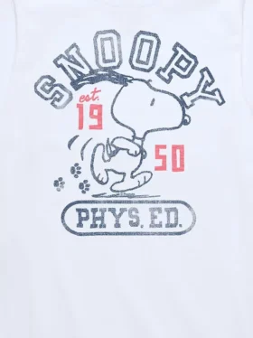 Kids Peanuts Snoopy Phys Ed Short Sleeve T-Shirt