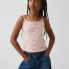 Kids Pointelle Rib Cami