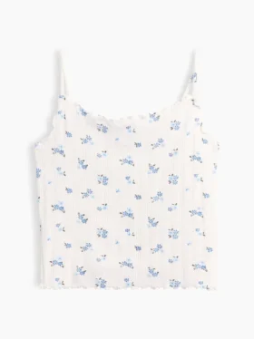 Kids Pointelle Rib Cami