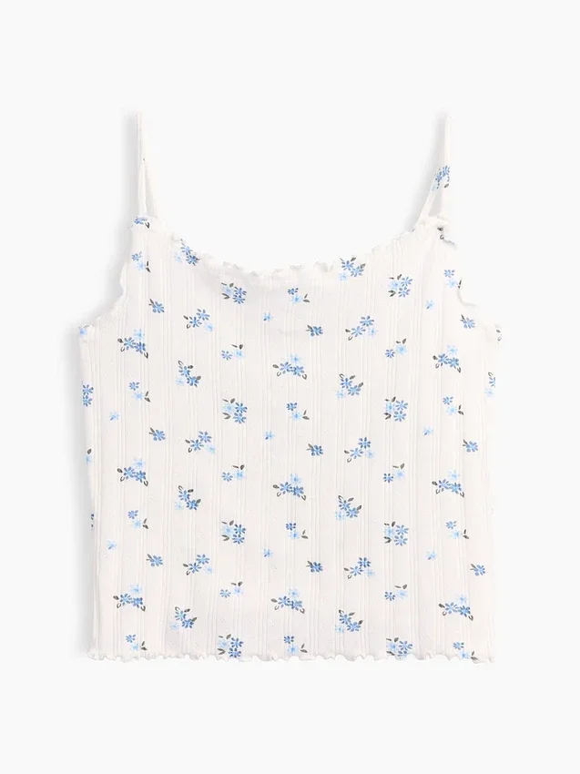 Kids Pointelle Rib Cami