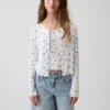 Kids Pointelle Rib Cardigan