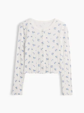 Kids Pointelle Rib Cardigan