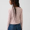 Kids Pointelle Rib Cardigan