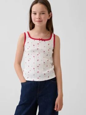 Kids Pointelle Tank Top