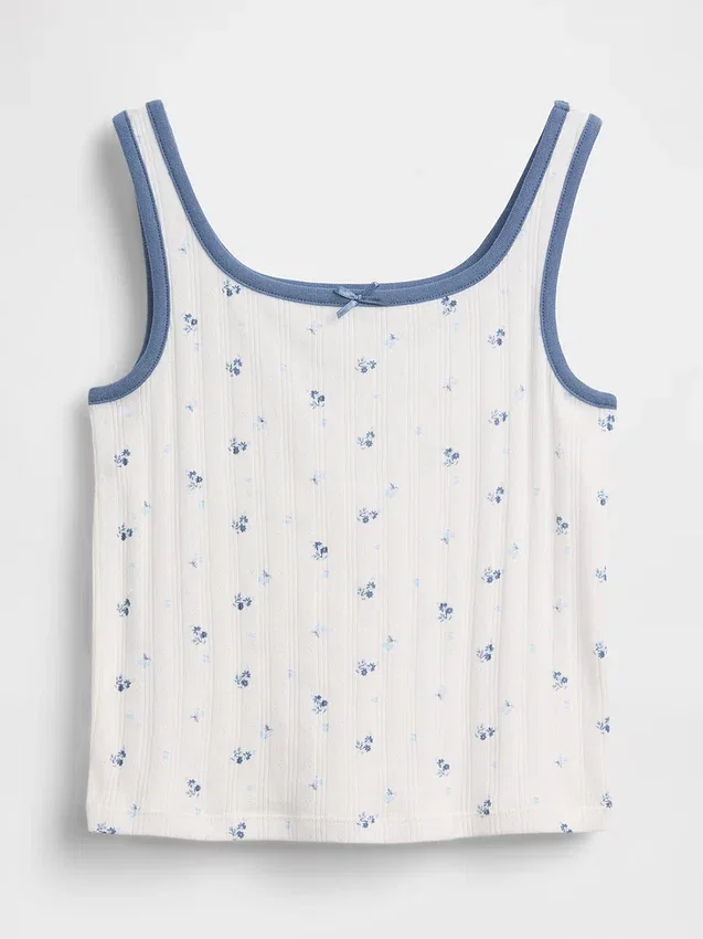 Kids Pointelle Tank Top