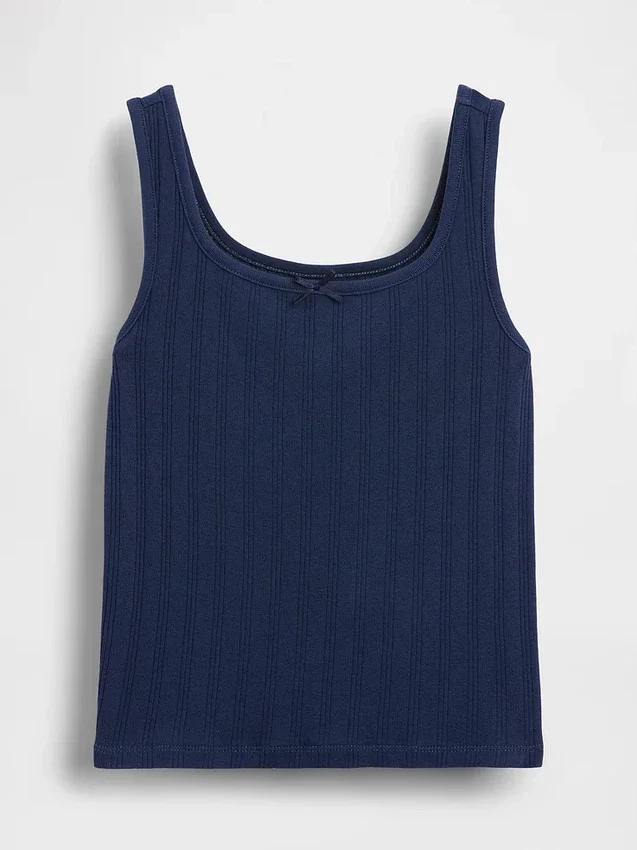 Kids Pointelle Tank Top
