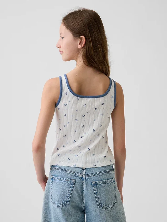 Kids Pointelle Tank Top