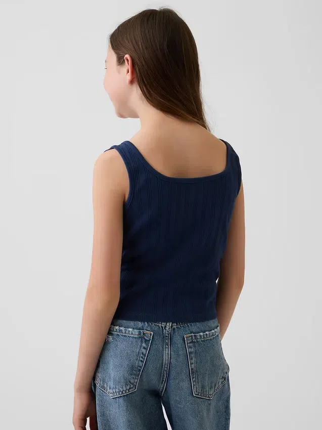 Kids Pointelle Tank Top