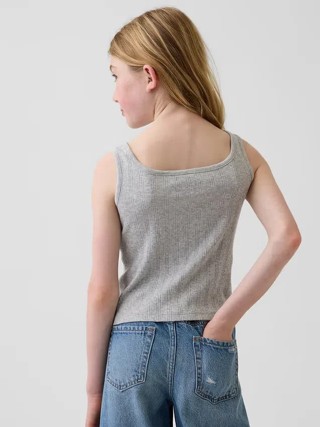 Kids Pointelle Tank Top