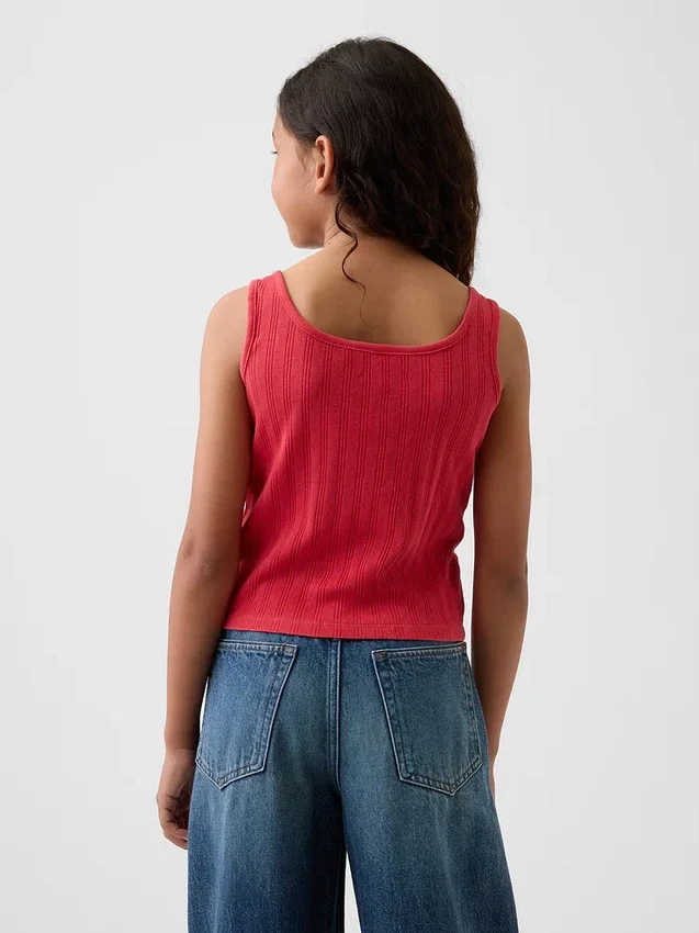 Kids Pointelle Tank Top
