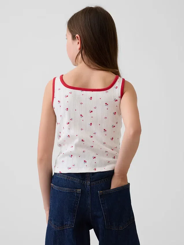 Kids Pointelle Tank Top