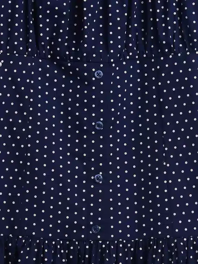 Kids Polka Dot Drop-Waist Dress